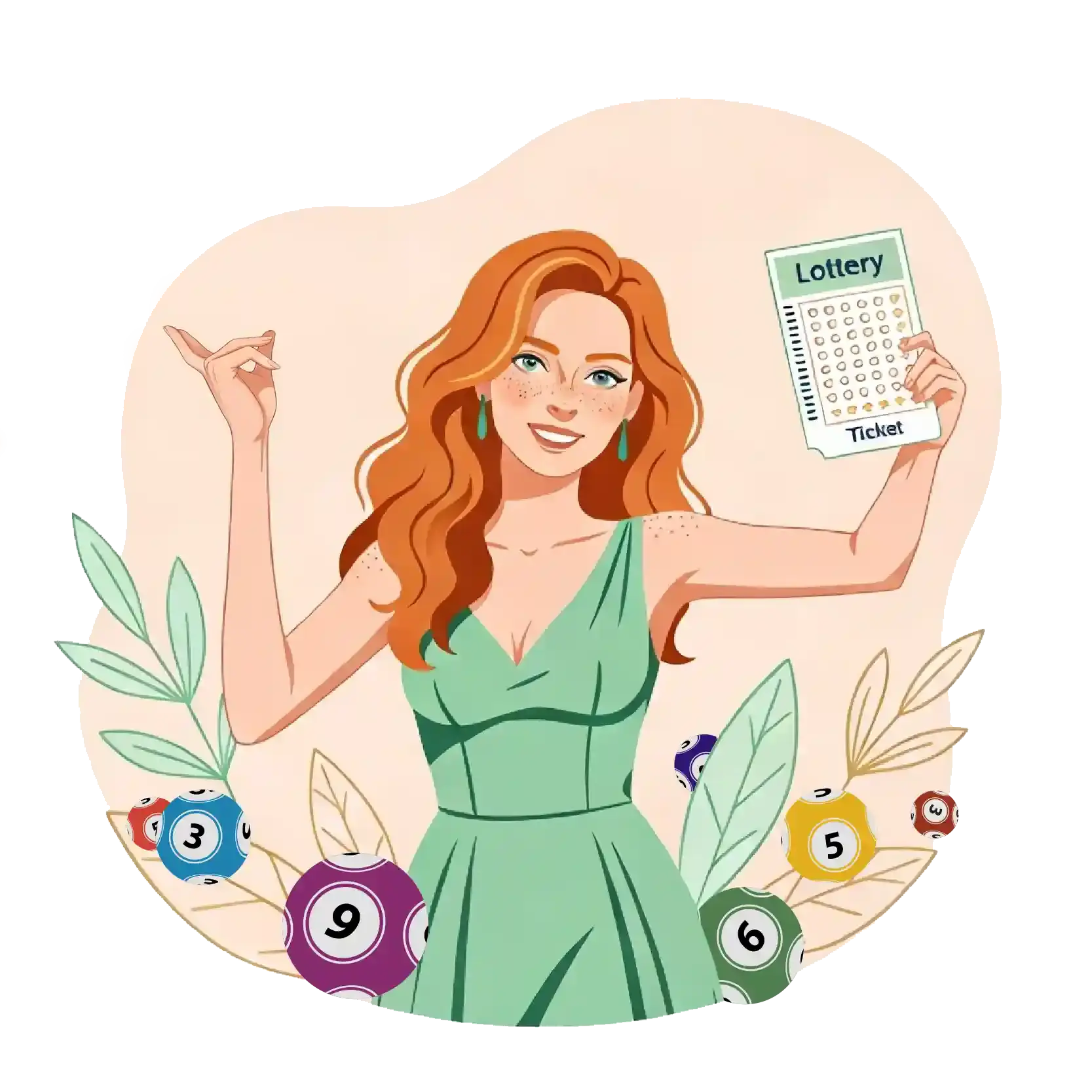 The ginger girl and lottery ticket