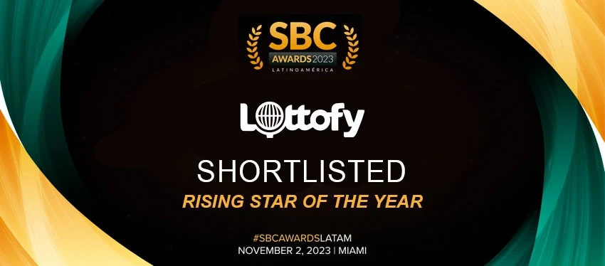 Lottofy ist "Rising Star of the Year"-Finalist bei den SBC Awards Latinoamérica 2023