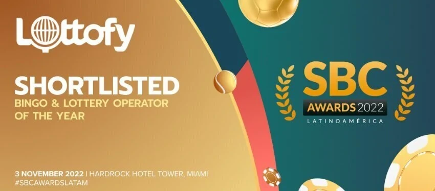 Lottofy shortlisted for Bingo & Lottery Operator of the Year at the SBC Awards 2022 Latam