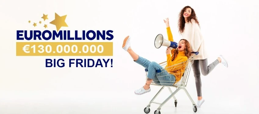 Euromillions Big Friday is back with a 130 million euros jackpot